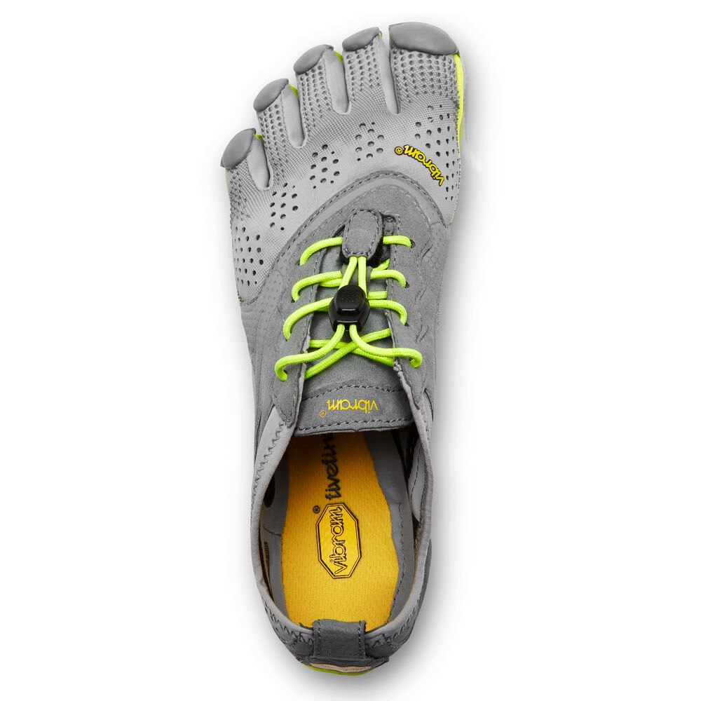 Tenis Mujer Grises/Verdes - FiveFingers V-Run - RSHJLV-596